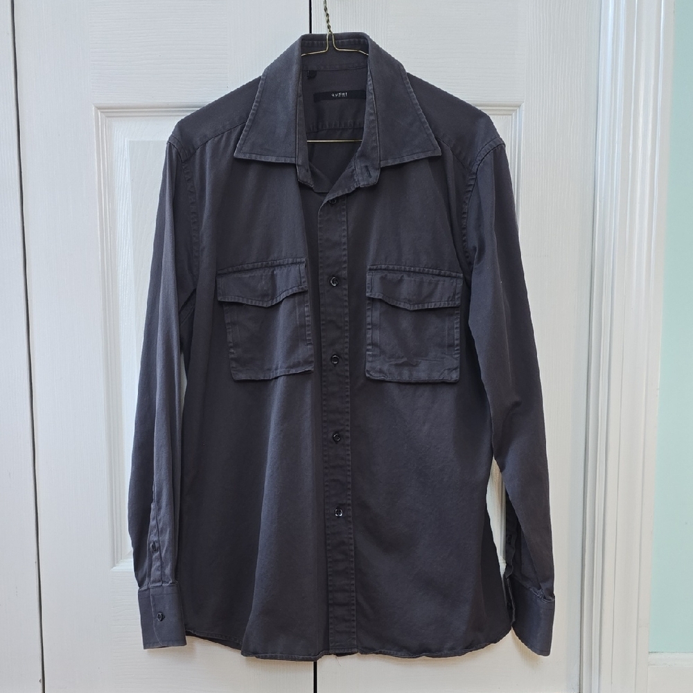 Gucci Charcoal Button-Up Shirt